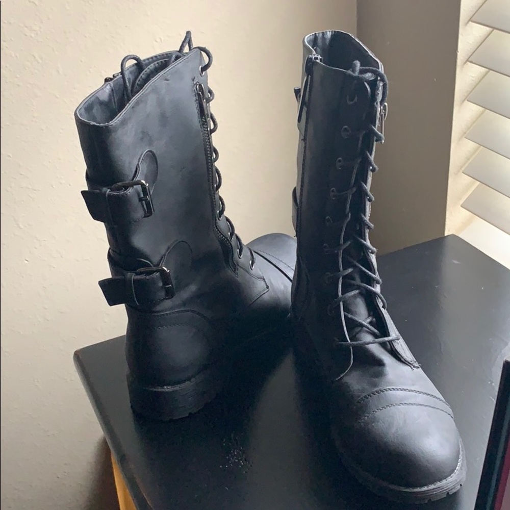 Black boots